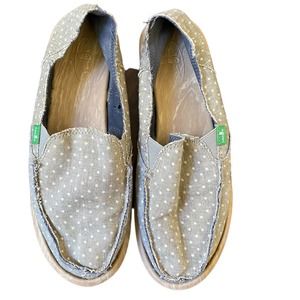 Sanuk Dotty Slip On Shoes Blue Size 9
